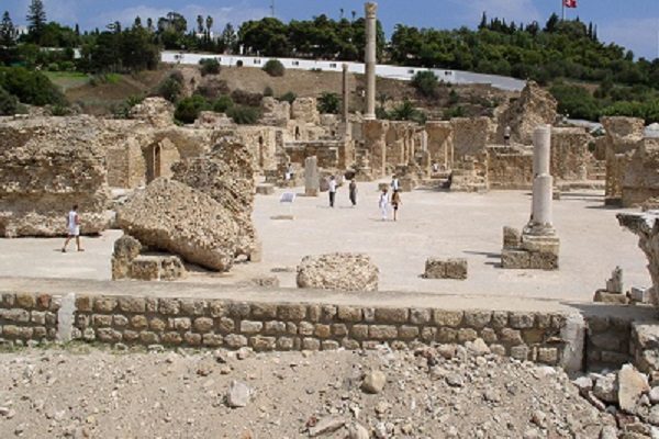 Ruiny starověkého Kartága v Tunisku 1