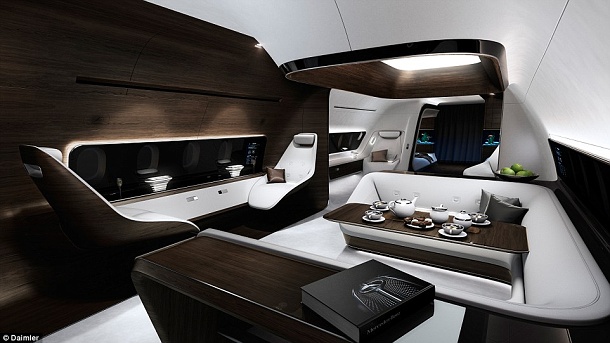 Společnost Mercedes spolupracuje na vývoji luxusní letecké kabiny 1