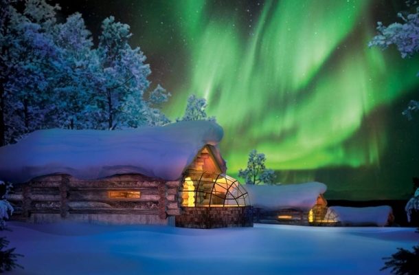 HOTEL KAKSLAUTTANEN - POLÁRNÍ ZÁŘE POD SKLENĚNÝM IGLU 1