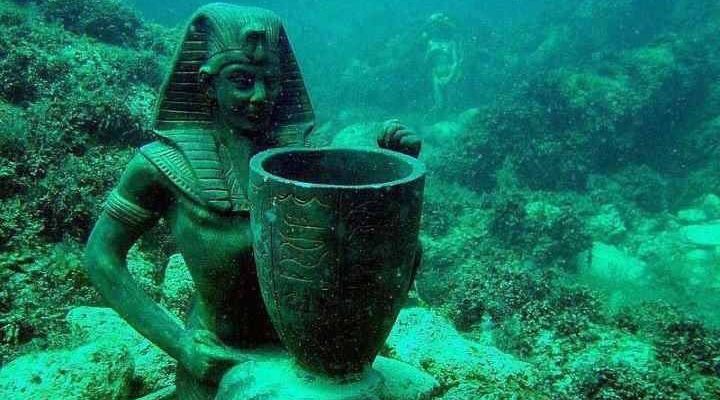 Potopený egyptský Herakleion vydává archeologické poklady 1