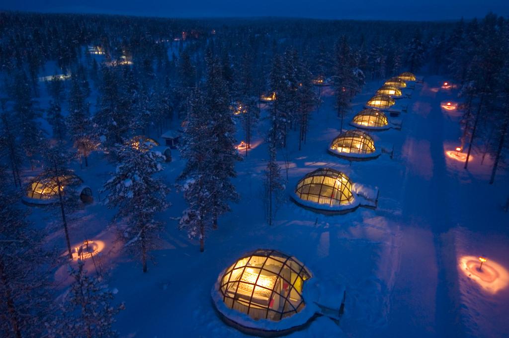 Nejlepší ledové hotely, iglú a sněhové vesnice v roce 2020 5