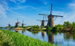 Větrné mlýny, Kinderdijk, Nizozemsko 37